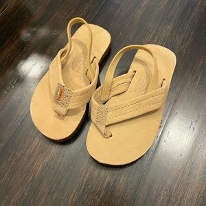 NEVER USED - Rainbow Children’s Flip Flops SIZE 9-10 US